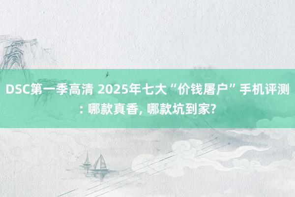 DSC第一季高清 2025年七大“价钱屠户”手机评测: 哪款真香, 哪款坑到家?