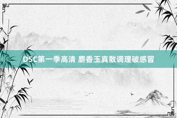 DSC第一季高清 麝香玉真散调理破感冒